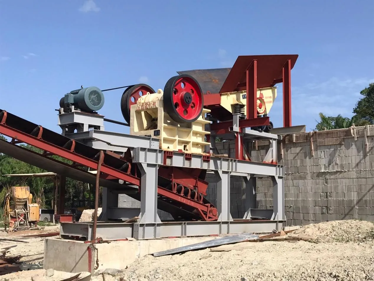 Линия дробления камня PE500 750 в Суринаме Южная Америка