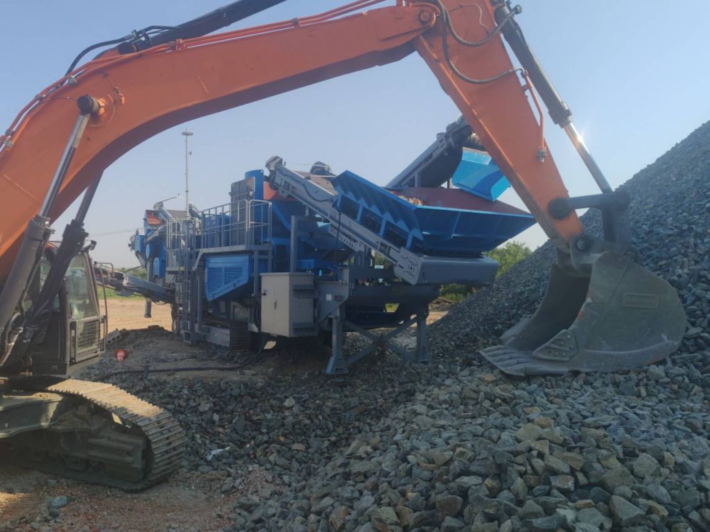 LDHPY-400BR для мобильного дробления щебня на европейском объекте