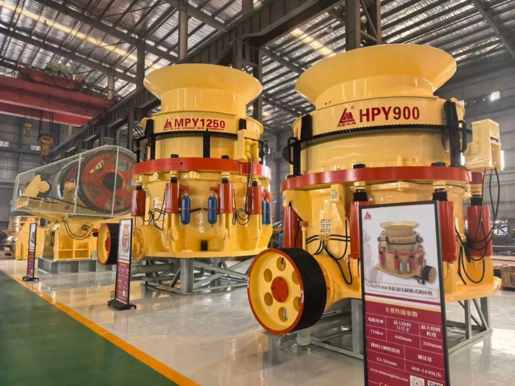 Многоцилиндровые гидравлические конусные дробилки Leimeng H(M)PY HPY900 и MPY1250 для дробления твердых пород